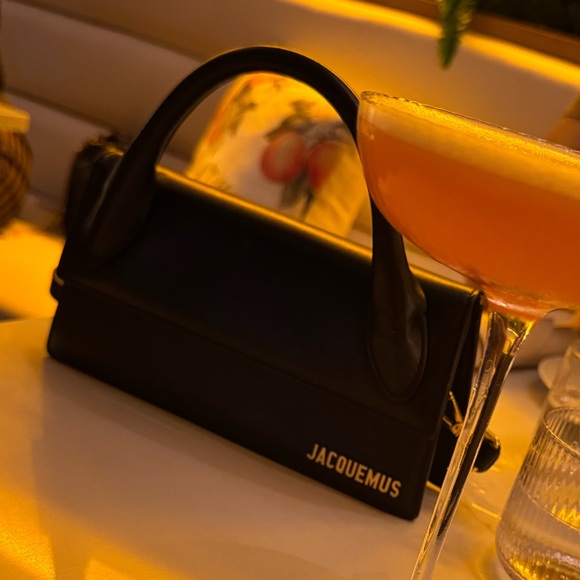 Jacquemus Black Mini Bag with Gold Accents - Picture 5 of 11